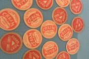 20 Vintage Cream pot Caps