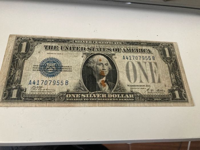 USA 1928 A Big ONE Silver dollar Banknote