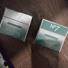No7 Future Renew Damage Reversal day and night creams.