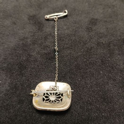 Vintage Art Deco silver 800 brooch from the 1920s 1930s
