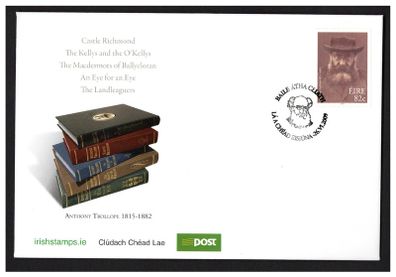 2009 Ireland Anthony Trollope, 1815-1882 Commemorative Stamp An Post First Day Cover (FDC)