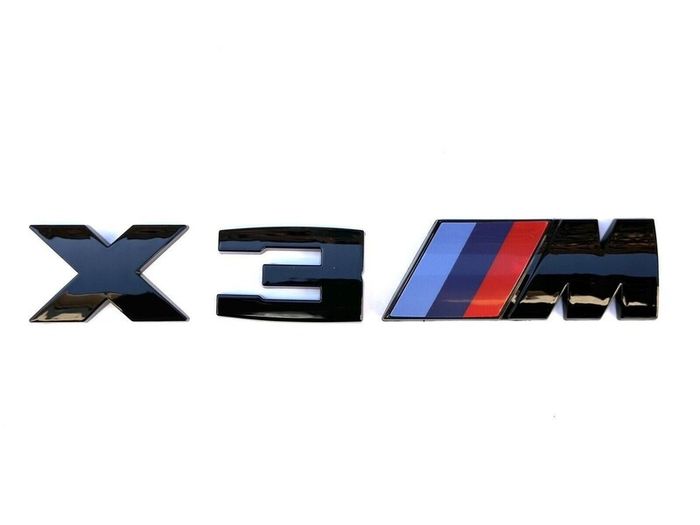 3D ABS Car Rear Trunk Emblem Badge for BMW M Thunder Edition X3M COMPETITION power logo