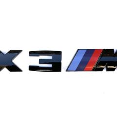 3D ABS Car Rear Trunk Emblem Badge for BMW M Thunder Edition X3M COMPETITION power logo