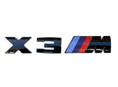 3D ABS Car Rear Trunk Emblem Badge for BMW M Thunder Edition X3M COMPETITION power logo