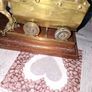Solid Brass Shire Horse Pulling a Mining Cart mounted on wooden plinth, Postage Available or collection Image 5