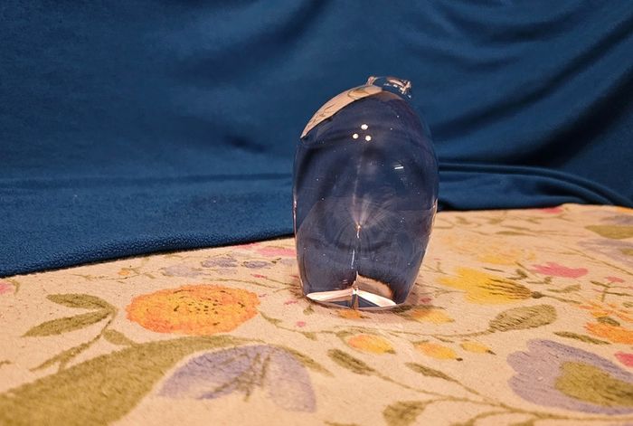 Vintage Wedgwood Crystal Glass Polar Bear Paperweight ,Ornament,