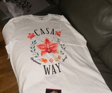 Casablanca Casa Way Orchid Classic T- Shirt 'White'