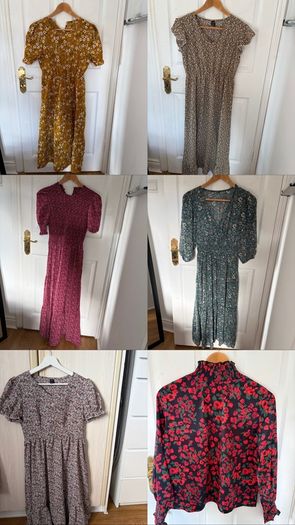 floral bundle 5 dresses 4 tops