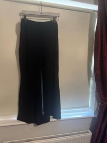 Black wide leg warm stretchy pants Shein size 2XL UK22 EU50 Free post