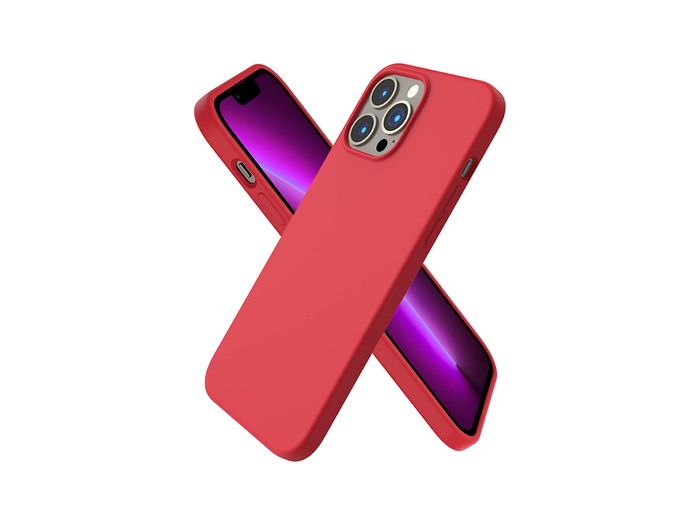 Liquid Silicone Shockproof Case For iPhone 13 Pro Max Luxury Soft Phone Cover Red New - FHT5IP13PMLK