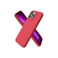 Liquid Silicone Shockproof Case For iPhone 13 Pro Max Luxury Soft Phone Cover Red New - FHT5IP13PMLK