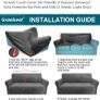 3/2/1 Stretch Velvet couch covers Image 9