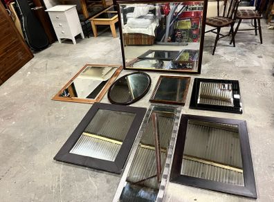 Joblot of 11 miscellaneous mirrors