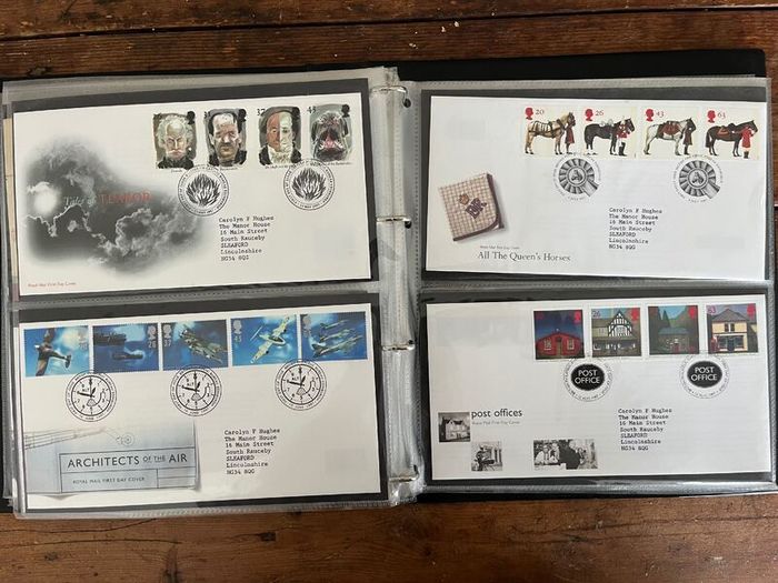Collection of  78 UK First Day Cover stamps 1993 to 1998 in album
