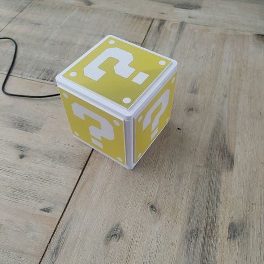 Super Mario Question Mark Block LED Night Light Box  Retro Nintendo Gaming Bedroom Lamp Gamer Room Decor  Kids Bedside Light  Gift