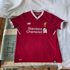 Liverpool Football Club Home Jersey 2017 to 2018 Childrens Large New Balance