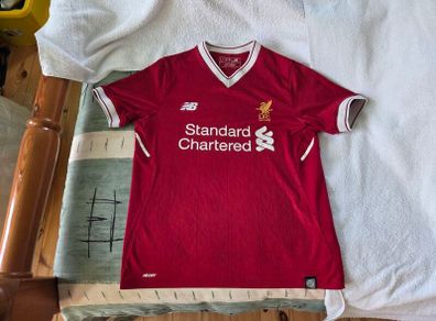 Liverpool Football Club Home Jersey 2017 to 2018 Childrens Large New Balance