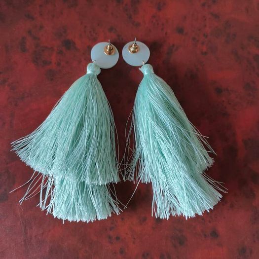 Brand New Mint Tassel earrings
