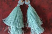 Brand New Mint Tassel earrings