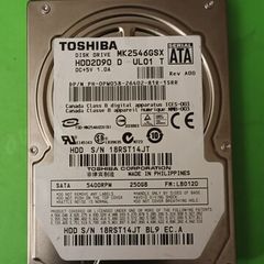 Toshiba 250Gb SATA Drive