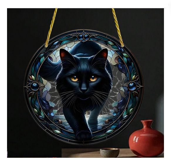 Witchy Cat - house decoration - nice gift + other designs available