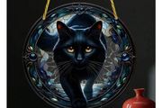 Witchy Cat - house decoration - nice gift + other designs available