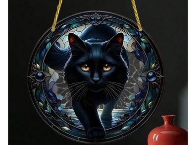 Witchy Cat - house decoration - nice gift + other designs available
