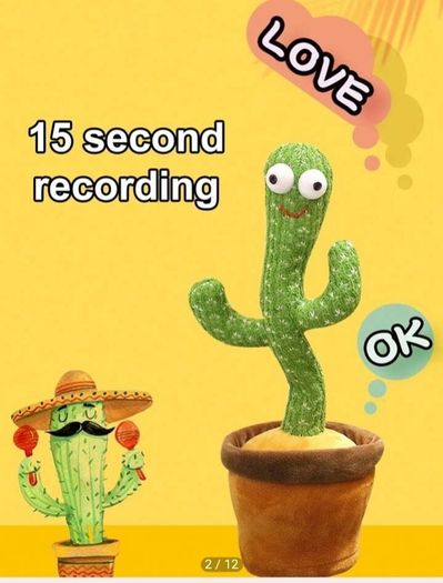 Funny Dancing Cactus Toy That Can Sing And Talk