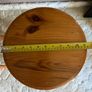 Pair of Tall Solid Pine Wooden Bar Stools Image 5