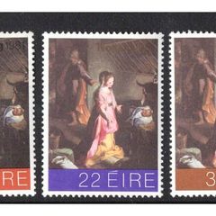 1981 Ireland Christmas Commemorative Stamps Mint Never Hinged (MNH)