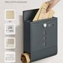 NEW SALE | Post Box, Wall Mounted Letterbox, Mailbox, Copper Lock Cylinder with Swivel Cap, Nameplate, Newspaper Holder, Easy to Install Image 5