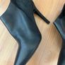 River island black leather and suede zip shoe boot Image 3