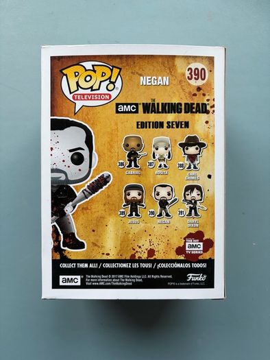 Funko Pop - Negan Black and White Bloody 390 - The Walking Dead - Vinyl Action Figure