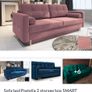 Sofa Bed. Sleeping fuction with Storage container. Comfortable sleep for your guests. High quality materials. Impeccable condition. Decorative pillows included. Image 10