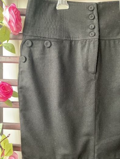 skirt black savida skirt 50% wool size 12