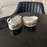 Reduced Cute little Aynsley creamer and  sugar dish Image 2