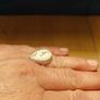 sterling silver ring with dendrite agate Image 2