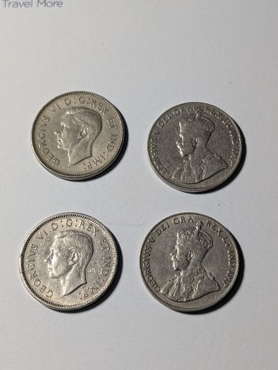 Canada 4 x 5 cent coins