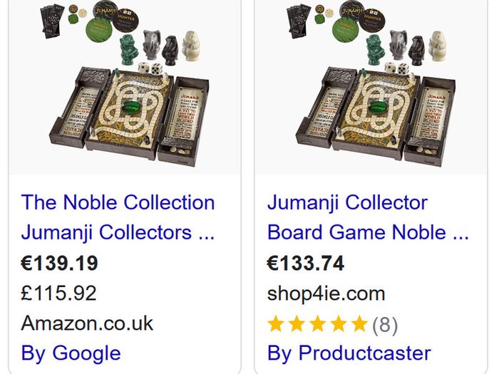 The Noble Collection Jumanji Collectors Board Game - Full-Size Scale Replica Of The Iconic Jumanjic Board Game
