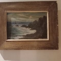 Ciaran Clear..."Moonlight Oil Painting" Skellig Rock, County Kerry.s.