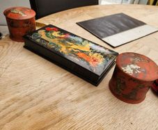 fabulous hand painted boxes.