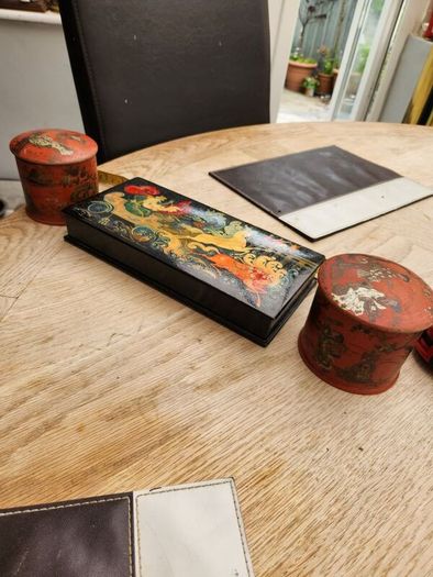 fabulous hand painted boxes.