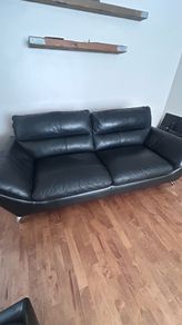 Ez living leather 4 and 2 seater sofa