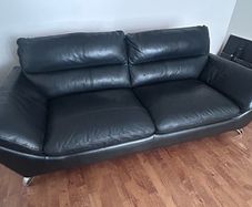 Ez living leather 4 and 2 seater sofa