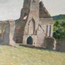 Y Bishop Irish Landscape Old Ruins Oil on Canvas Picture Image 5