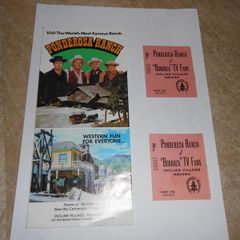 Brochure Of The Ponderosa Ranch.