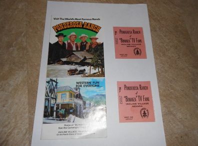 Brochure Of The Ponderosa Ranch.
