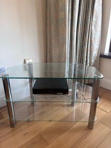 glass tv stand