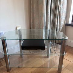 glass tv stand