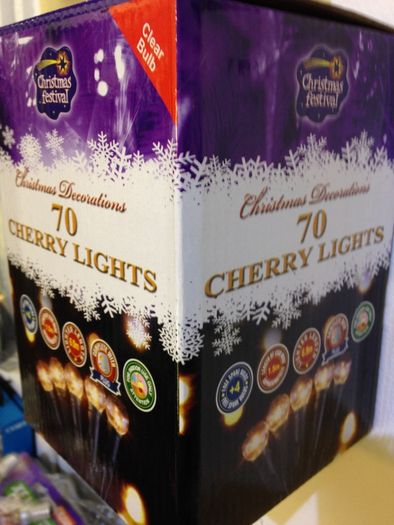 Cherry Lights 70 Christmas Lights Plug in Mains Operated